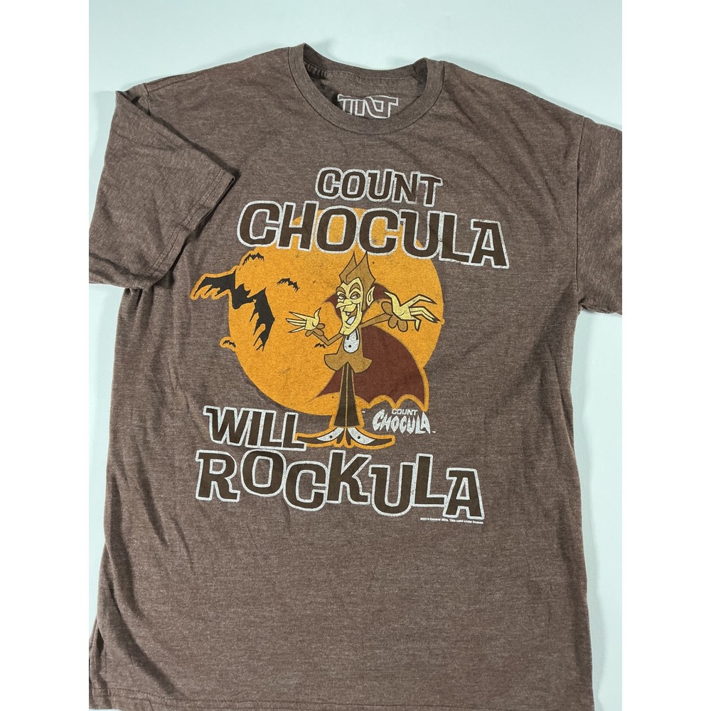 TNT Count Chocula Will Rockula Unisex Graphic Tee Size L